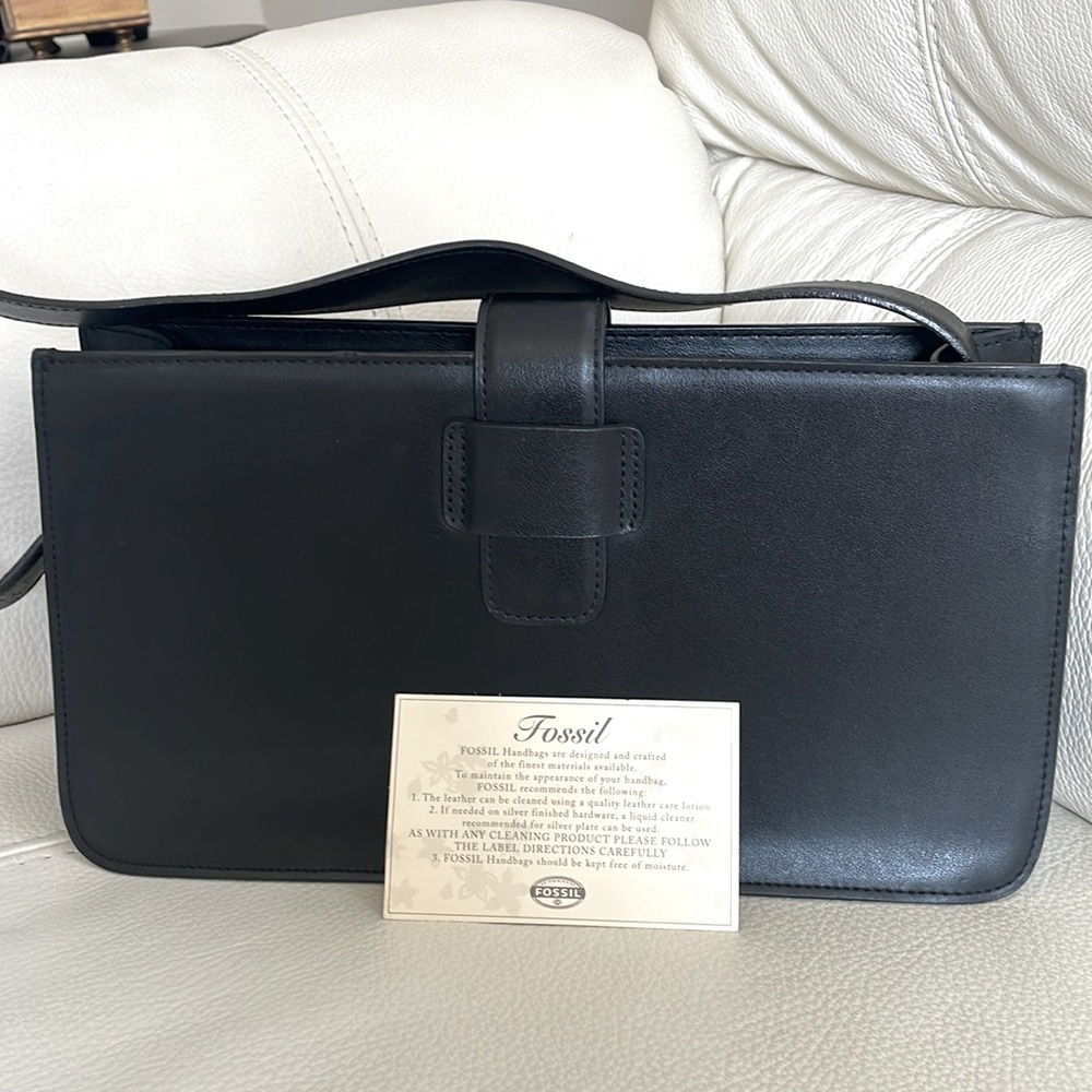 Fossils 1954 Vintage Leather Shoulder Bag